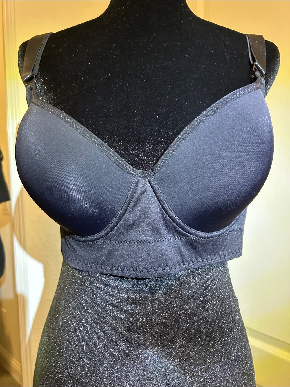 Black Longline Seamless T-Shirt Bra - Women Intimates
